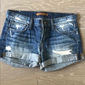 Joe’s Jeans “Blanchett” Destroyed Jean Shorts